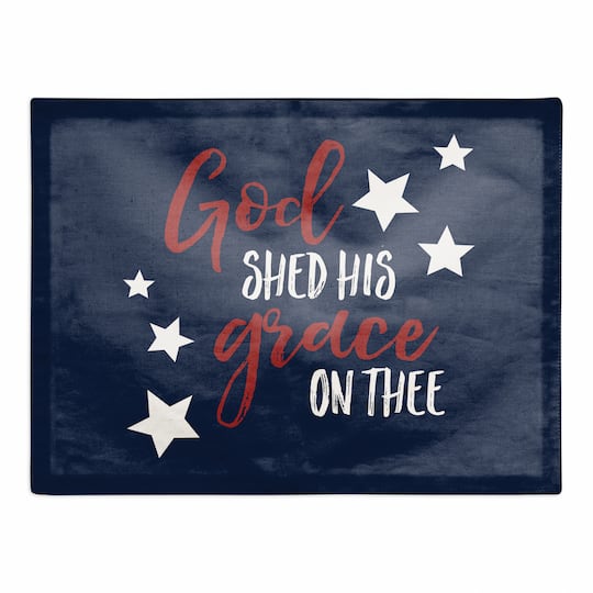 God Shed His Grace On Thee Twill Placemat